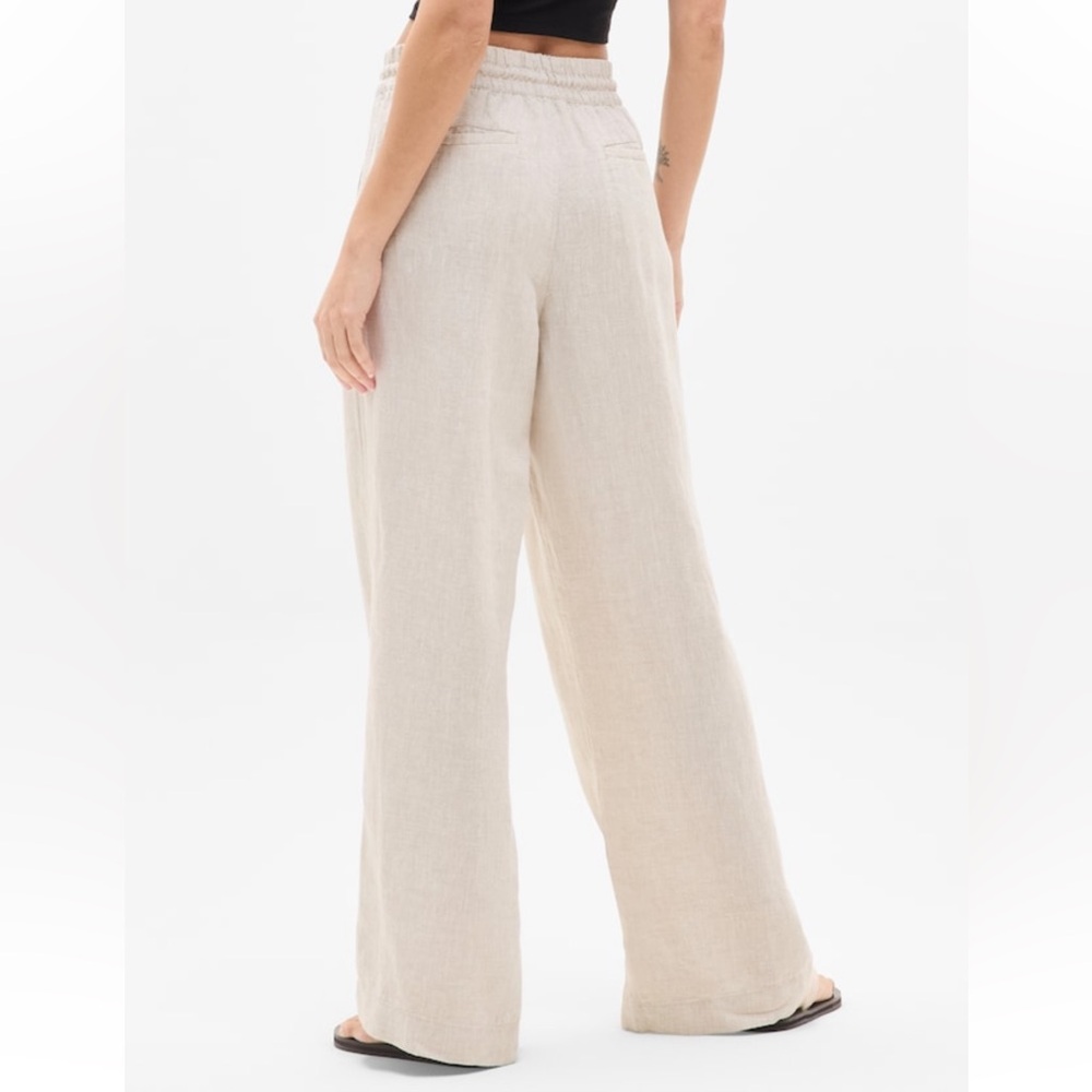 Athleta Retreat Wide Leg Linen Pant - Picture 2 of 5